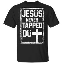 Load image into Gallery viewer, Jesus Never Tapped Out Christian Faith T-Shirt G500 5.3 oz. T-Shirt
