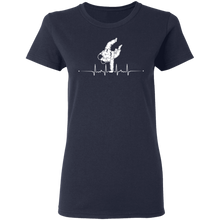 Load image into Gallery viewer, Heartbeat Judo Pulse Line Martial Art T Shirt G500L Ladies' 5.3 oz. T-Shirt
