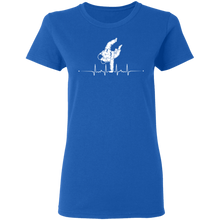 Load image into Gallery viewer, Heartbeat Judo Pulse Line Martial Art T Shirt G500L Ladies' 5.3 oz. T-Shirt
