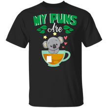 Load image into Gallery viewer, My Puns Are Koala Tea Animal Puns Shirt G500 5.3 oz. T-Shirt
