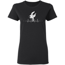 Load image into Gallery viewer, Heartbeat Judo Pulse Line Martial Art T Shirt G500L Ladies' 5.3 oz. T-Shirt
