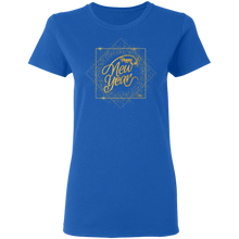 Load image into Gallery viewer, Happy New Year 2019 Gold Tshirt G500L Ladies' 5.3 oz. T-Shirt
