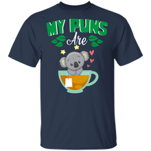 Load image into Gallery viewer, My Puns Are Koala Tea Animal Puns Shirt G500 5.3 oz. T-Shirt
